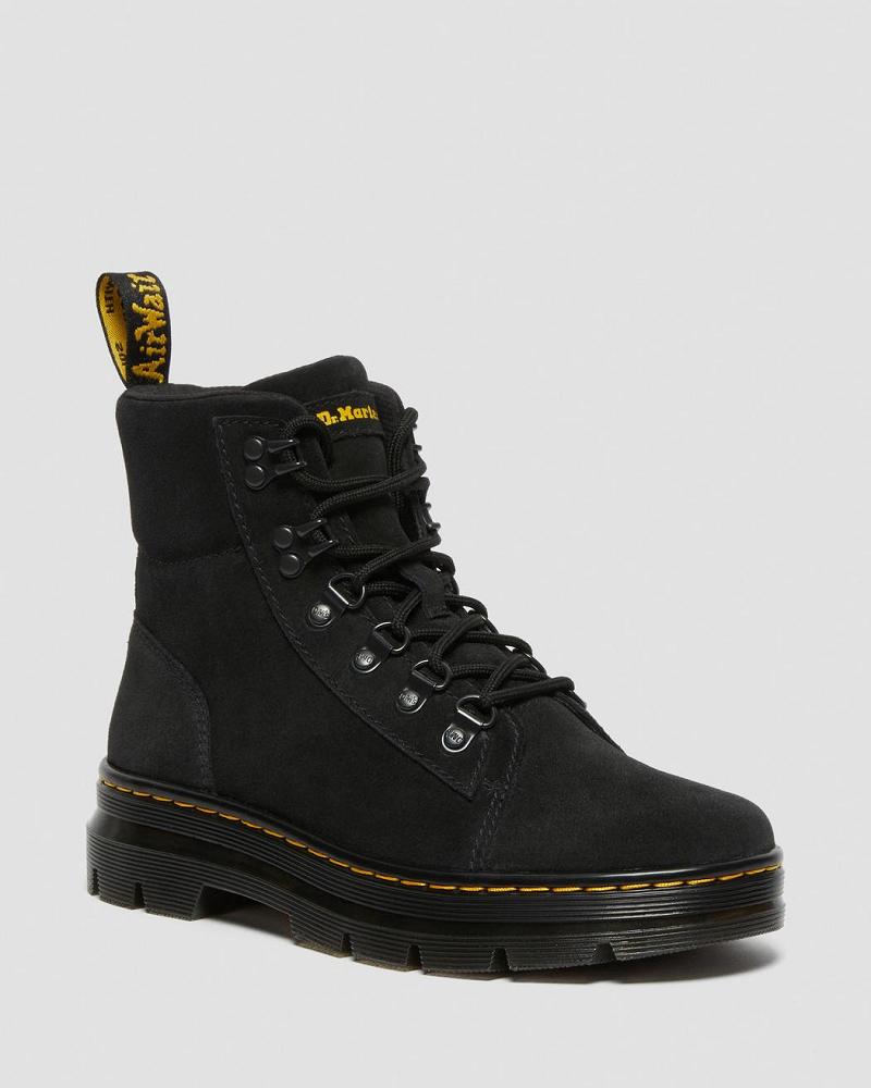 Botas Casuales Dr Martens Combs Women Gamuza Mujer Negros | MX 681ILH